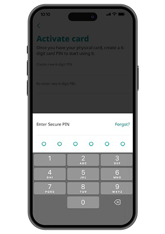 Activate your card