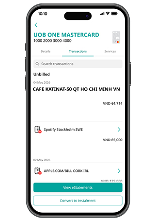 View Credit Card payment status