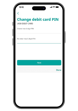 Reset debit/ credit card PIN