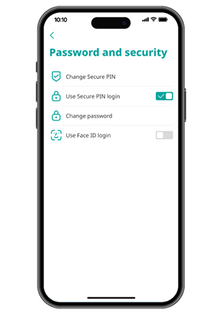 Enable/ Disable Face ID