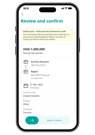 Transfer to other UOB accounts and other banks