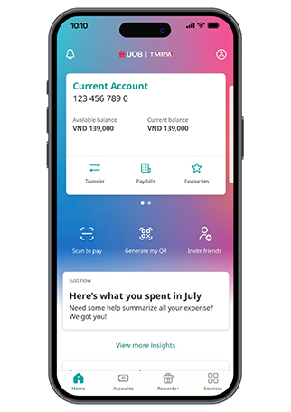 Transfer to own UOB