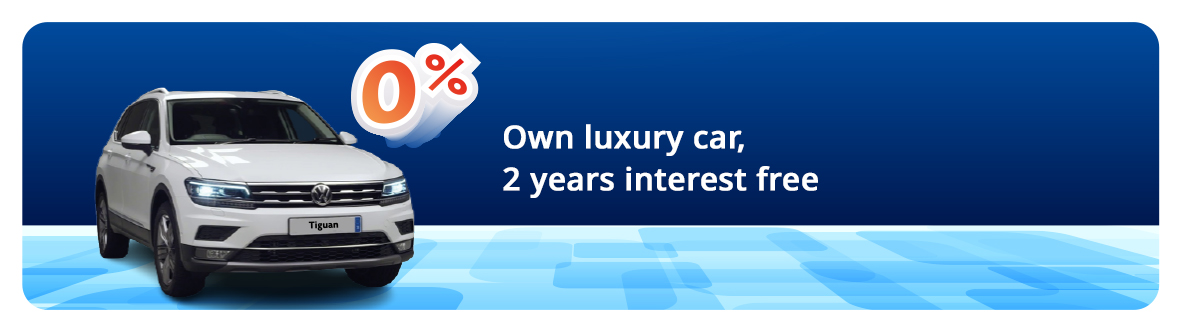 Own Luxury Car, 3 Years Interest Free